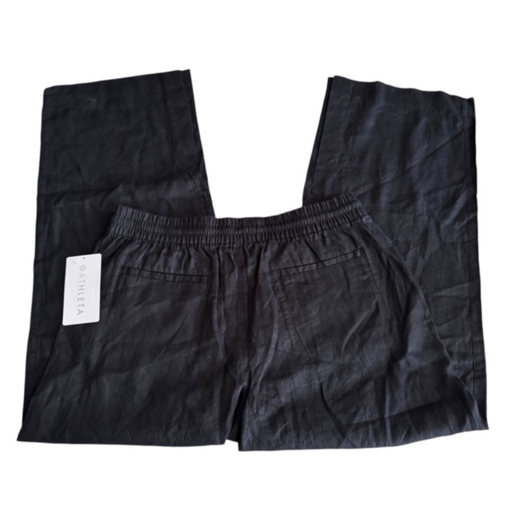Athleta Retreat Wide Leg Linen Pant NWT LARGE - Picture 9 of 9